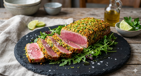 TAGLIATA DI TONNO IN CROSTA DI LIME